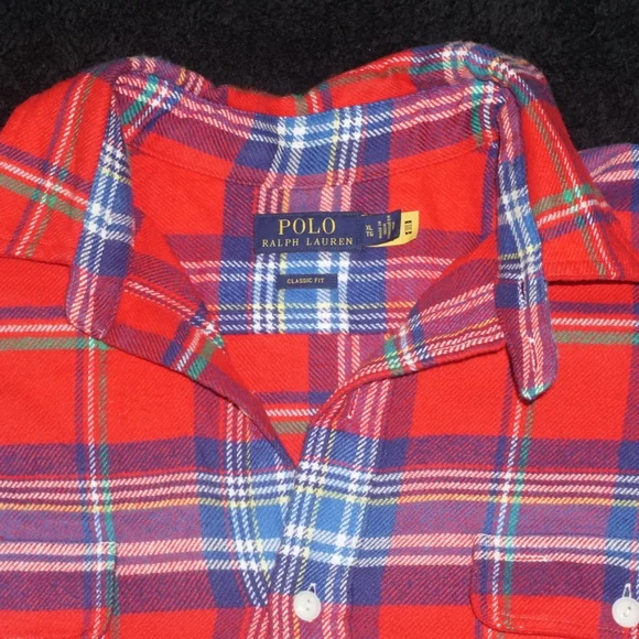 Polo Ralph Lauren Red Plaid Shirt - Picture 5 of 7